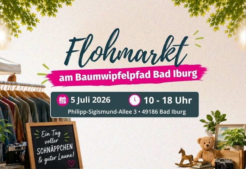 Werbung designs veranstaltungen Flohmarkt bad Iburg